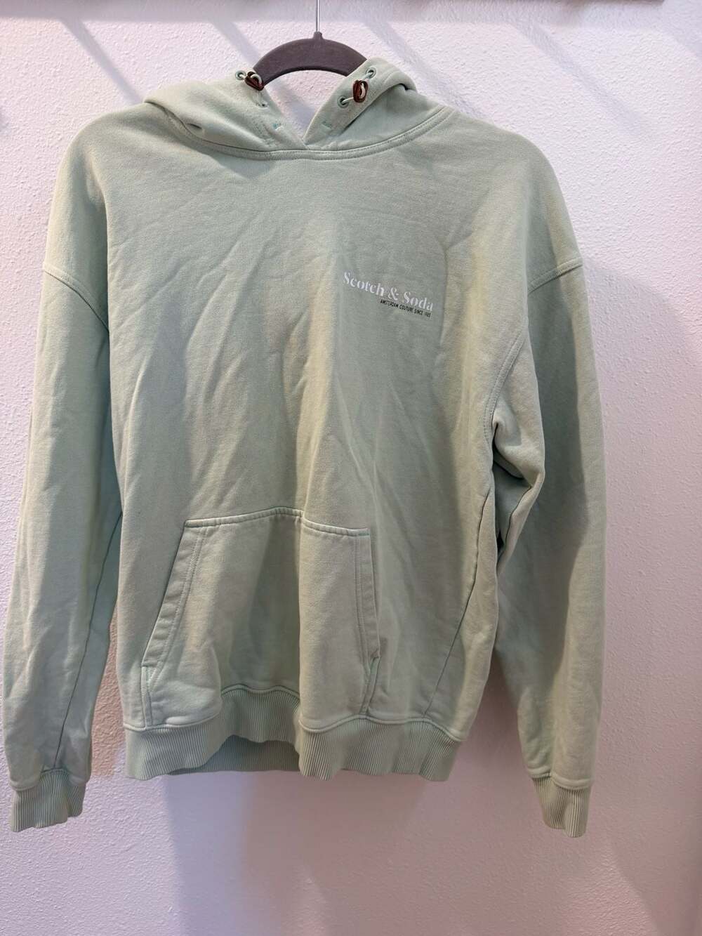 Scotch & Soda Mint Green Amsterdam Couture Logo Hoodie